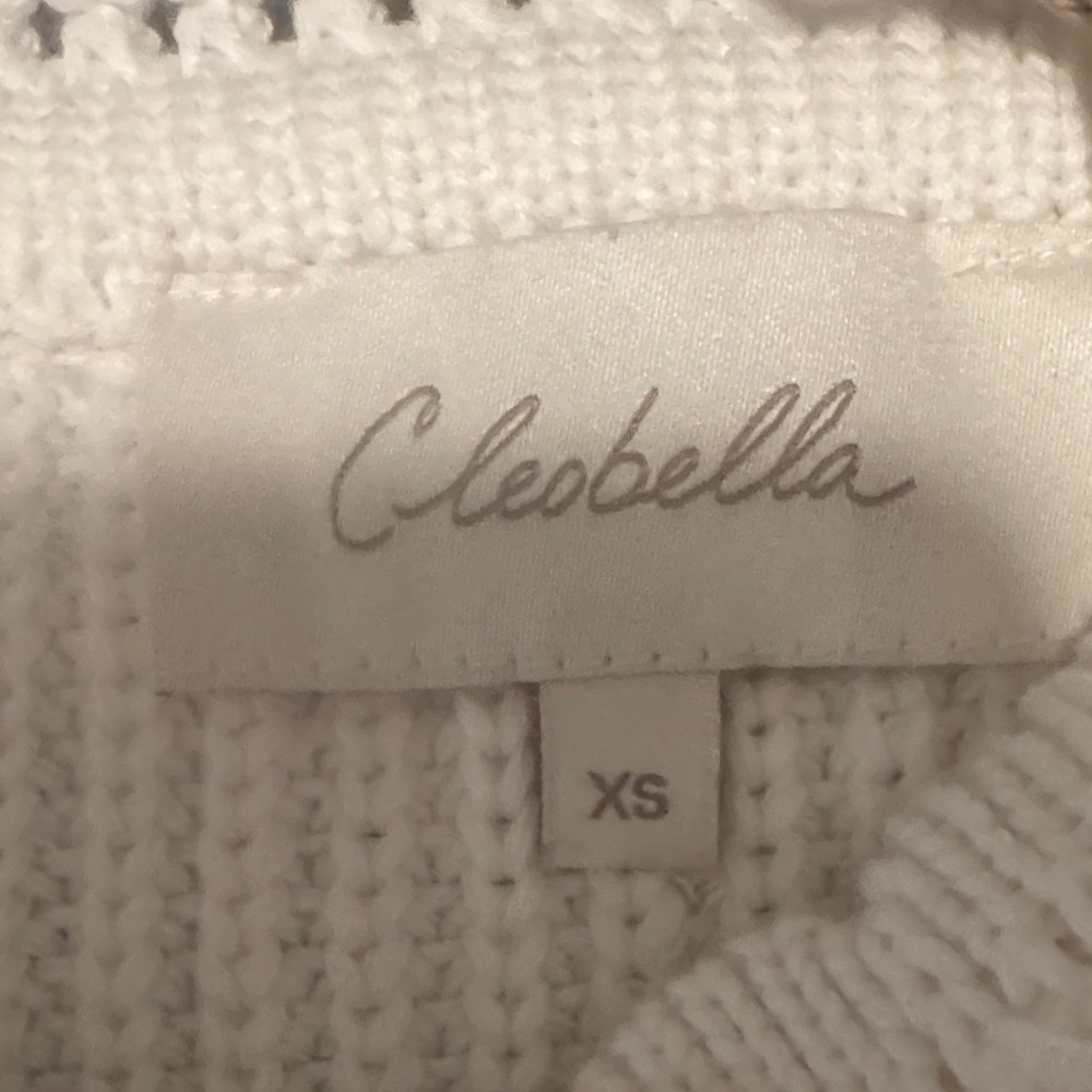 Cleobella Ivory Knit sweater with Puff Sleeves,  discount, NWT - Picture 7 of 7